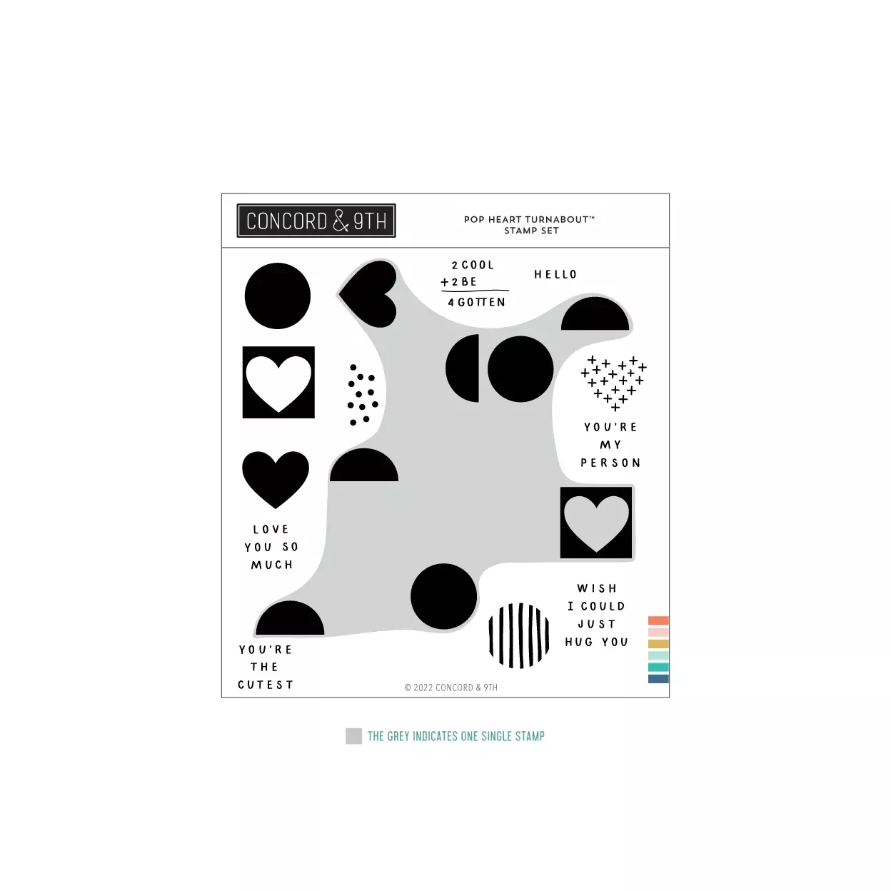 TURNABOUT™PRODUCTS: Concord & 9th-POP HEART TURNABOUT™ STAMP SET