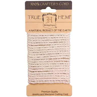 Twisted Hemp Cord Card, Natural