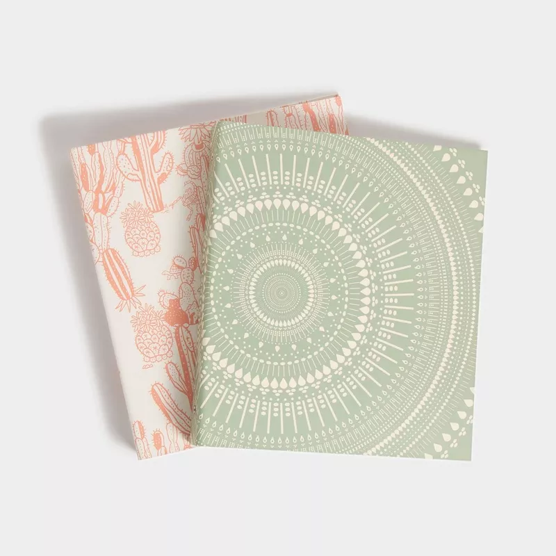 U Brands Boho Chic Paper Fashion Binder Assorted Colors