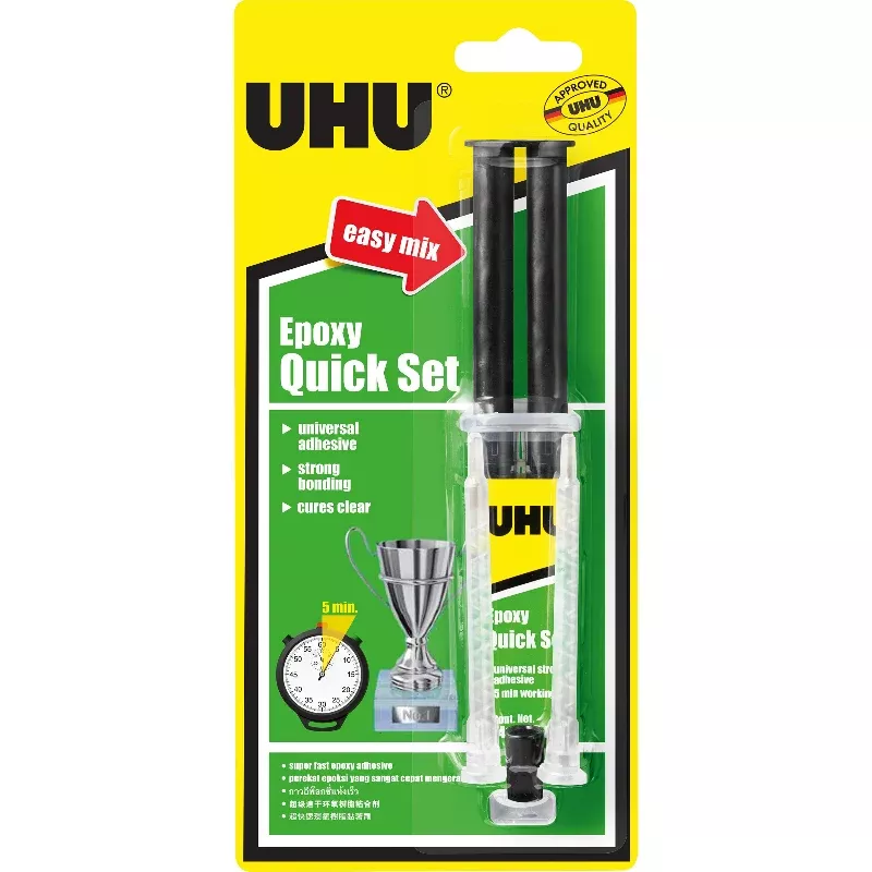 UHU Epoxy Quick Set Glue Set