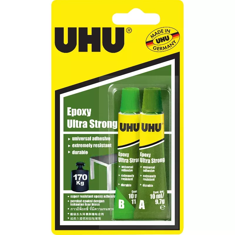 UHU Epoxy Ultra Strong Glue Set, 2 x 10mL