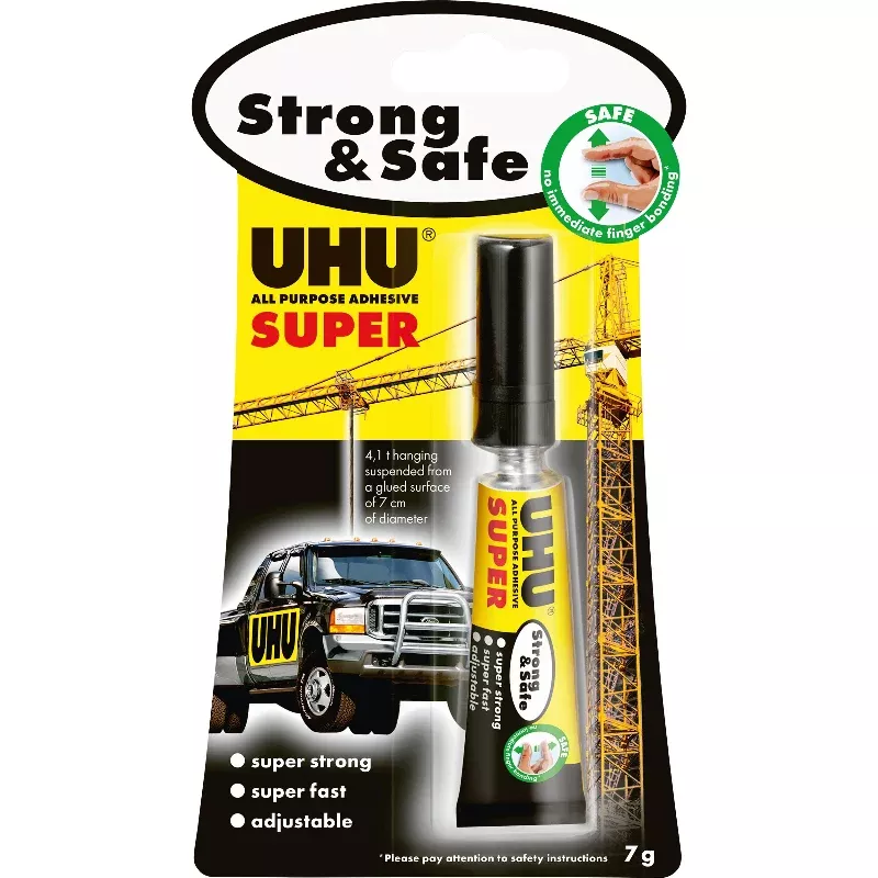 UHU Strong & Safe Super Glue, 7ml