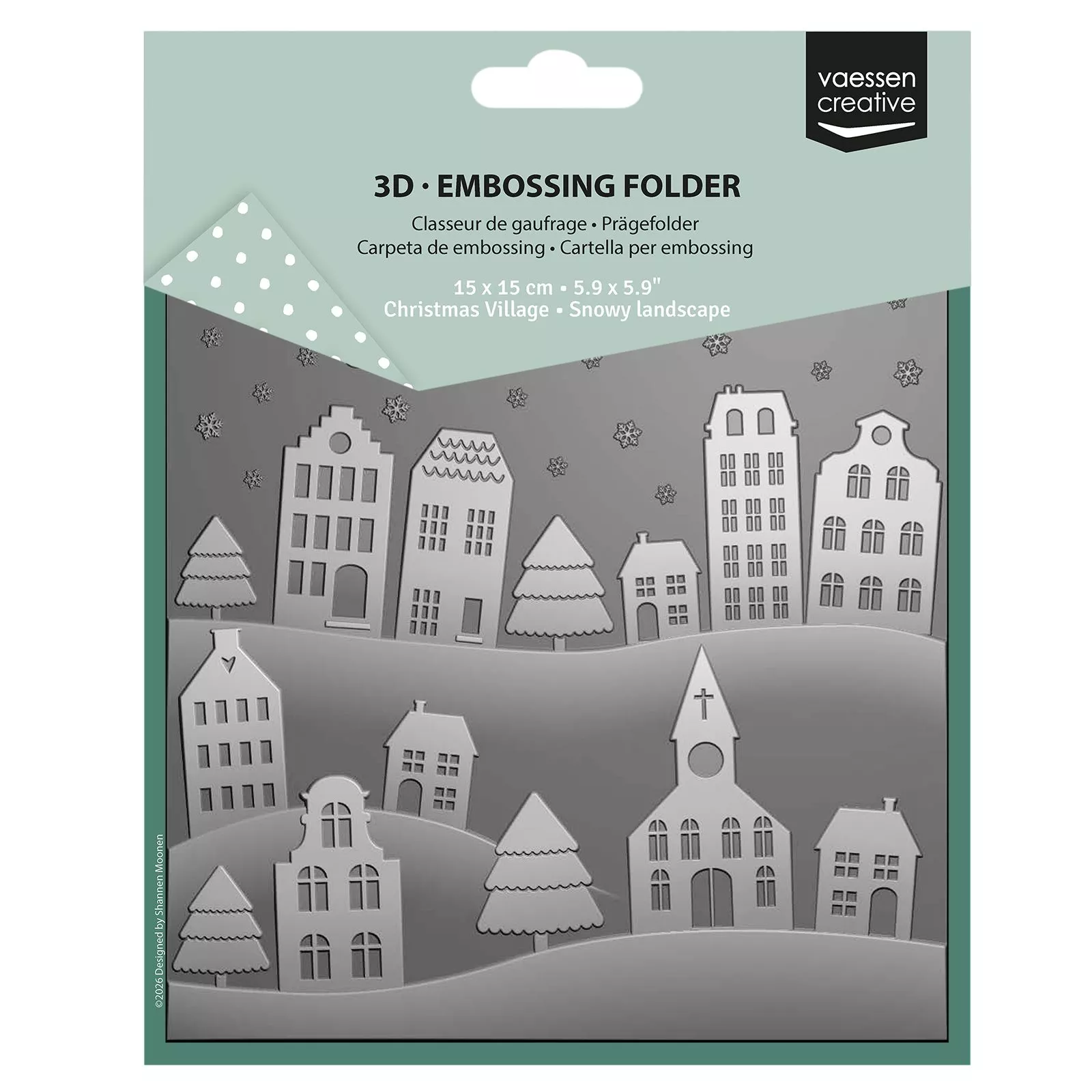 Vaessen Creative • 3D Embossing Folder Snowy Landscape 5.9x5.9″