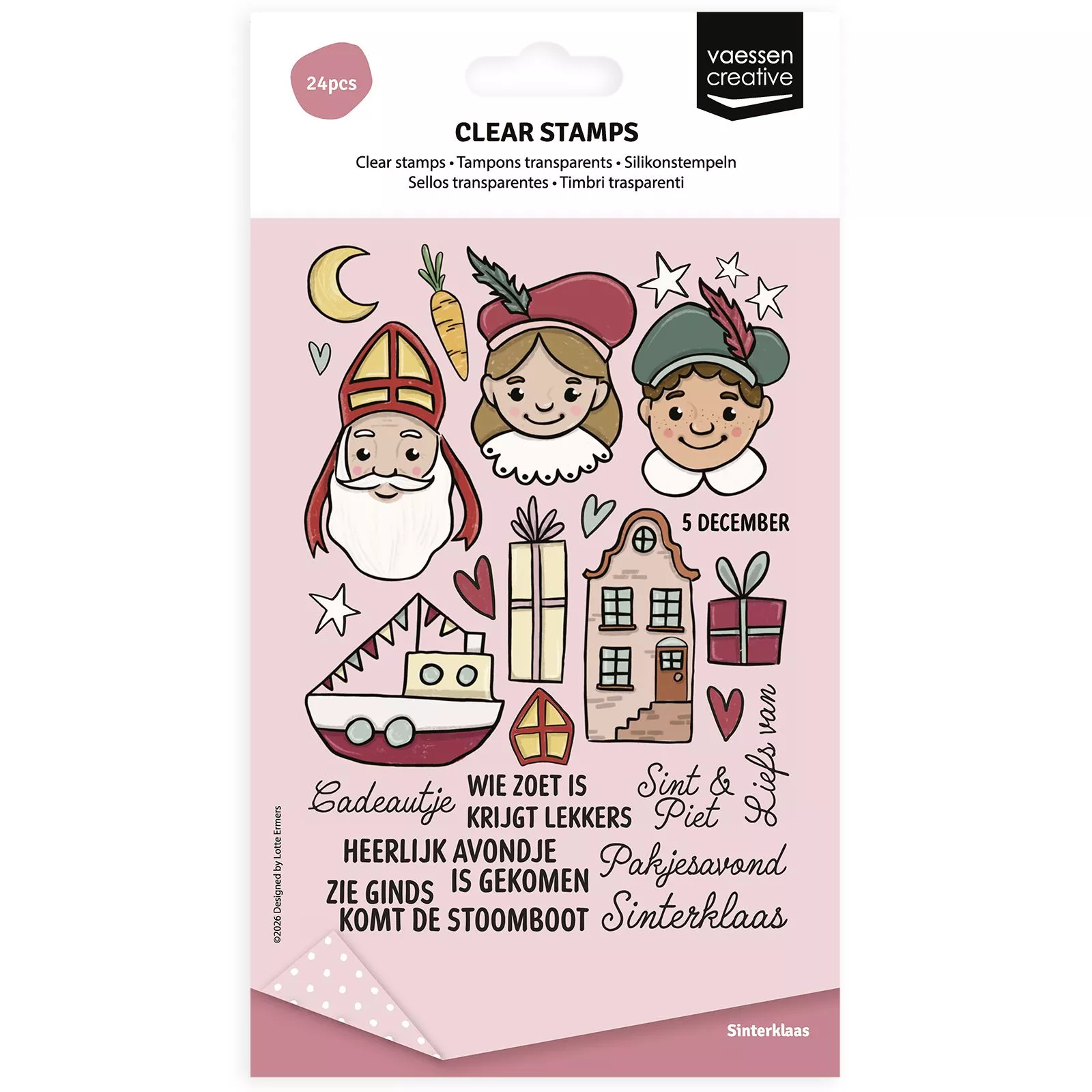 Vaessen Creative • Clear Stamps Set Saint Nicholas A6 24pcs