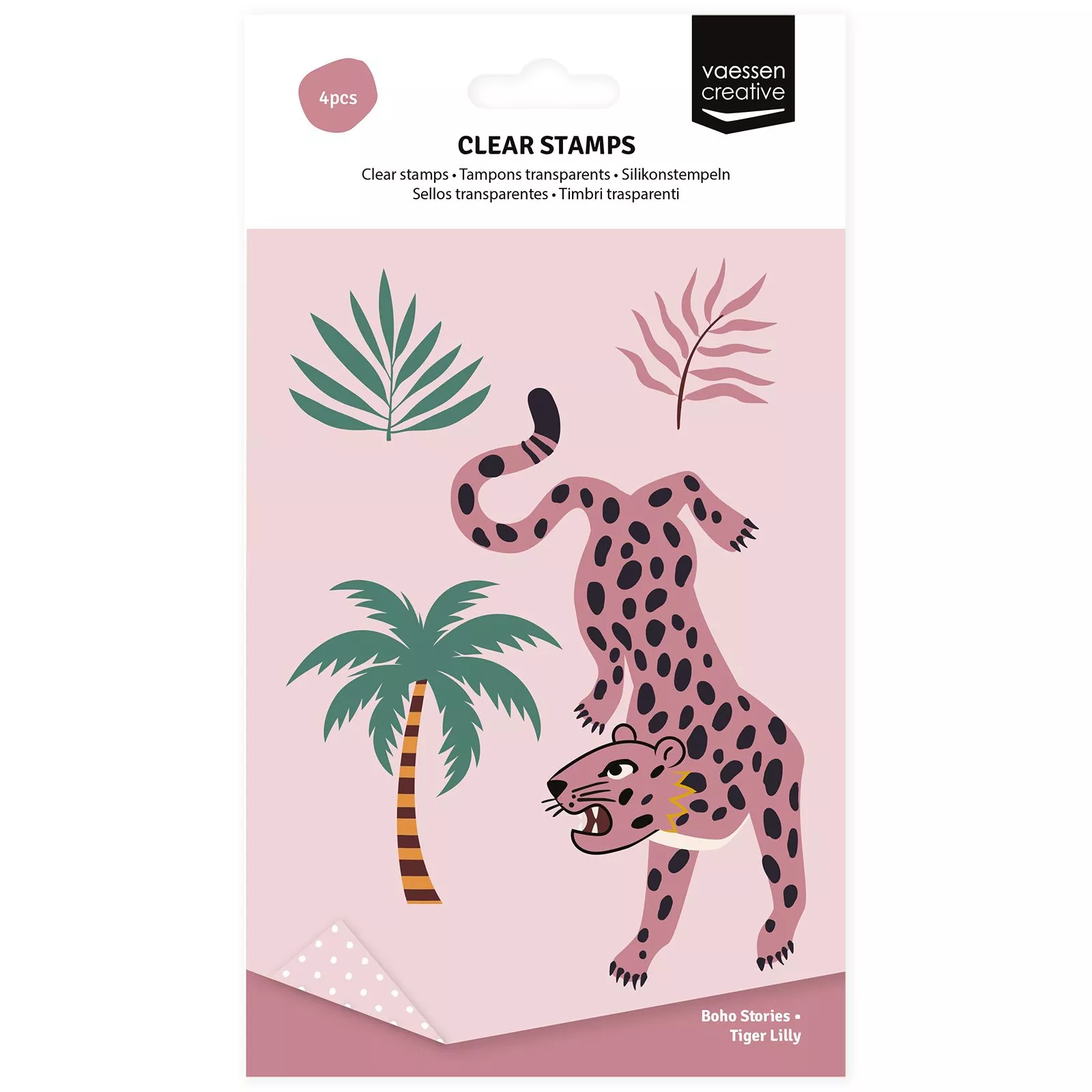 Vaessen Creative • Clear Stamps Set Tiger Lilly A6 4pcs