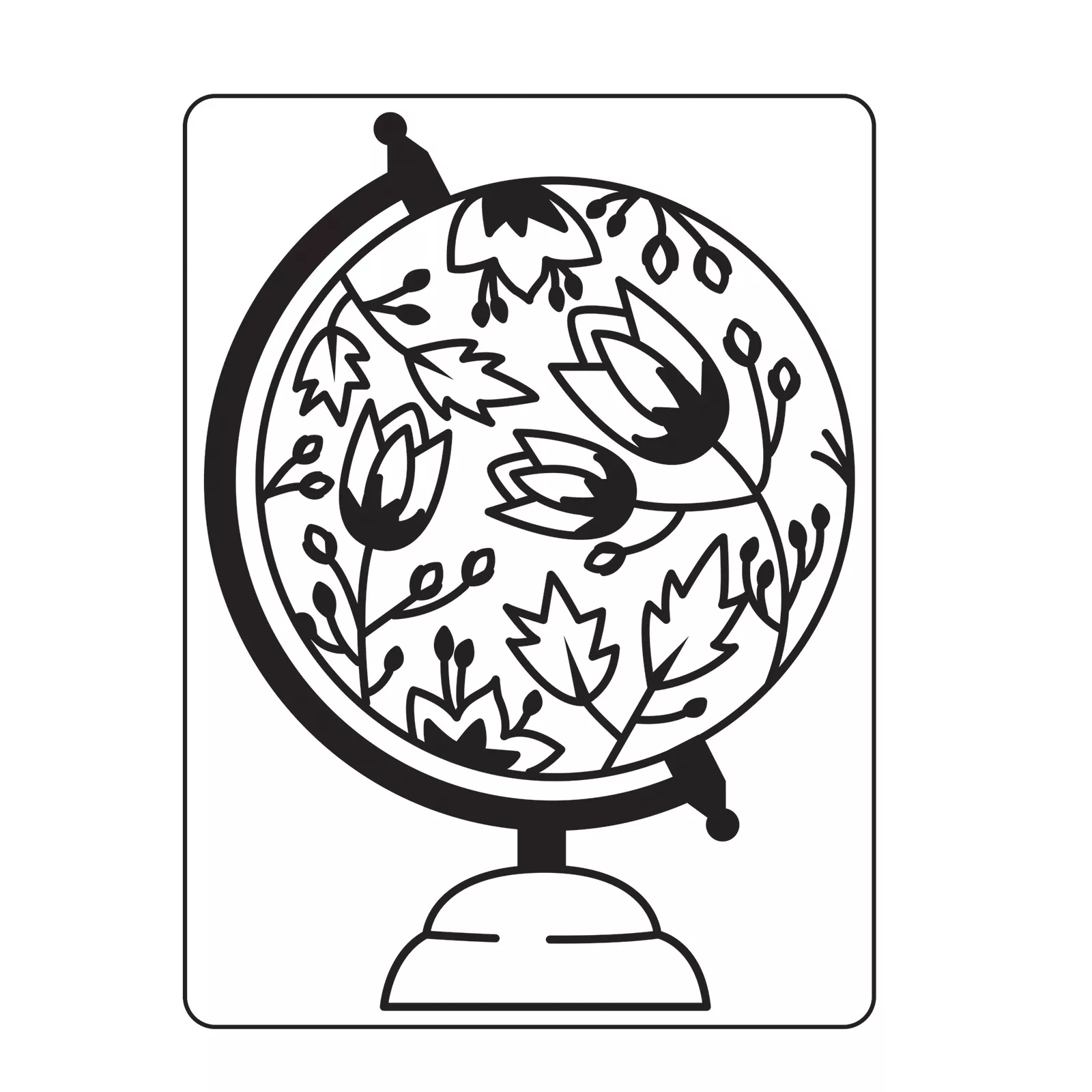 Vaessen Creative • Embossing Folder Globe