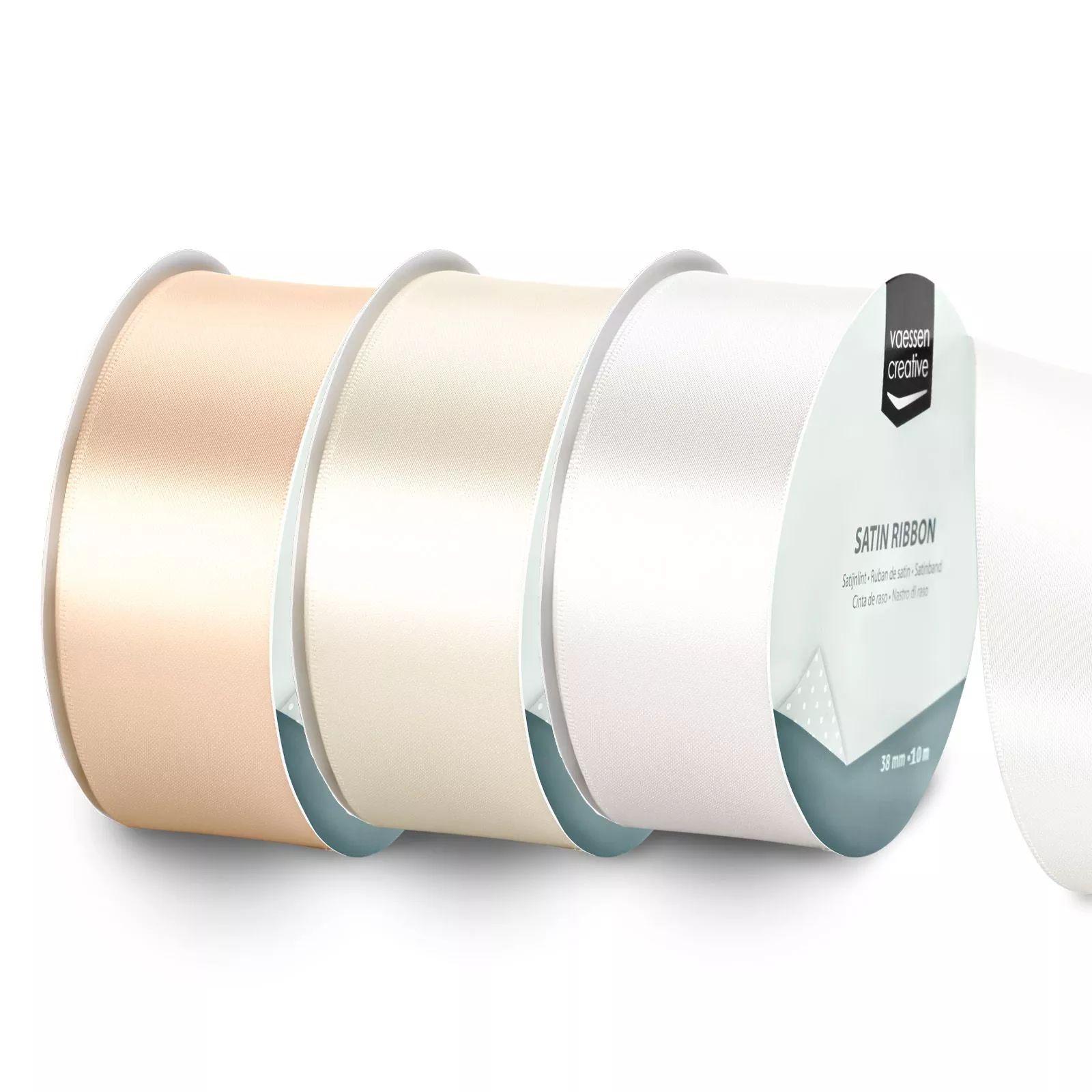 Vaessen Creative • Satin Ribbon 32.9ftx1.5in Wedding 3pcs