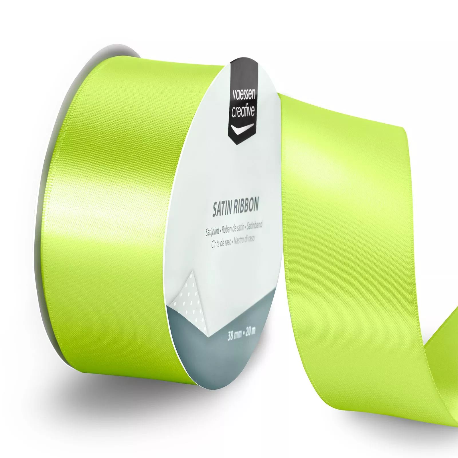 Vaessen Creative • Satin Ribbon 65,7ftx1.5in Apple Green
