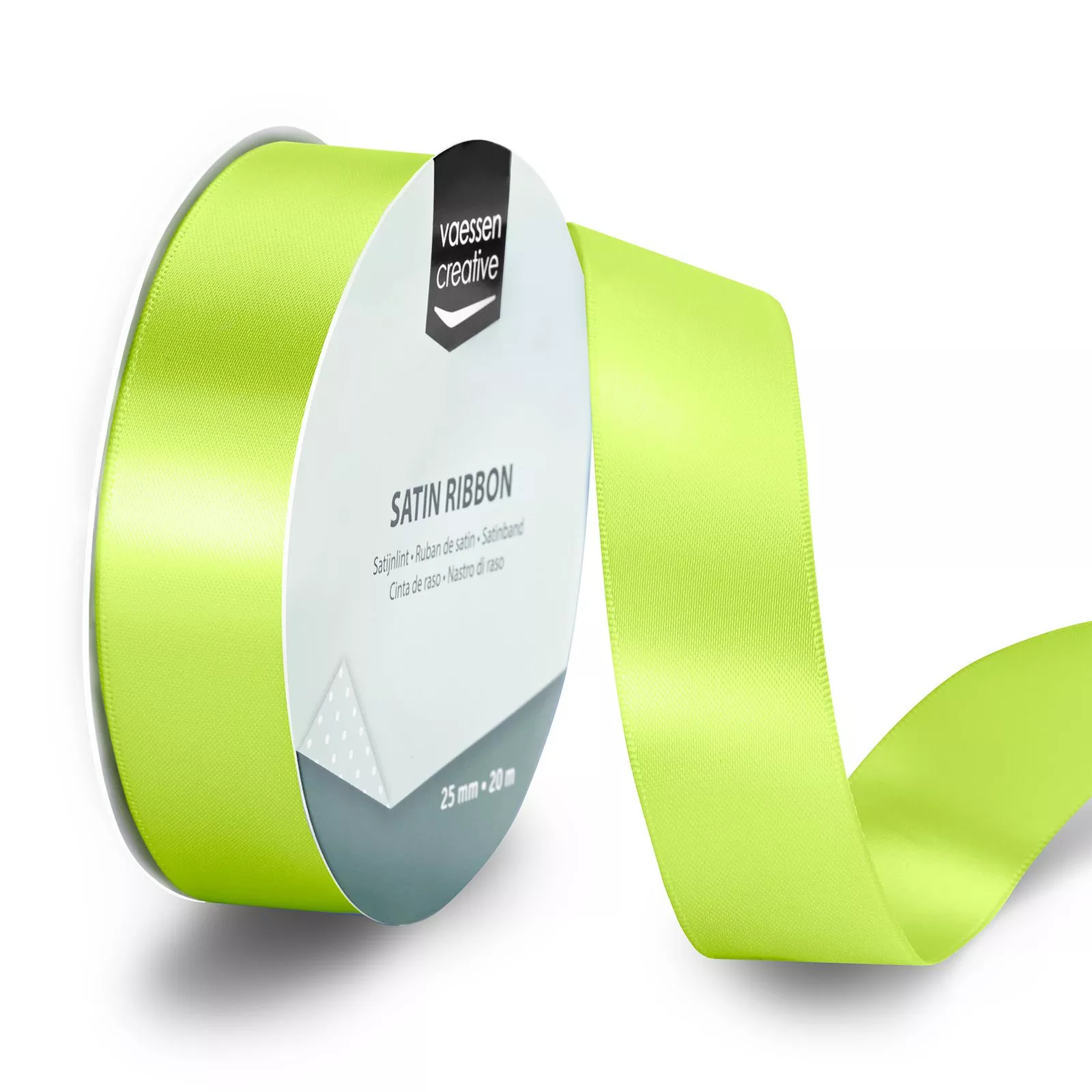 Vaessen Creative • Satin Ribbon 65,7ftx1in Apple Green