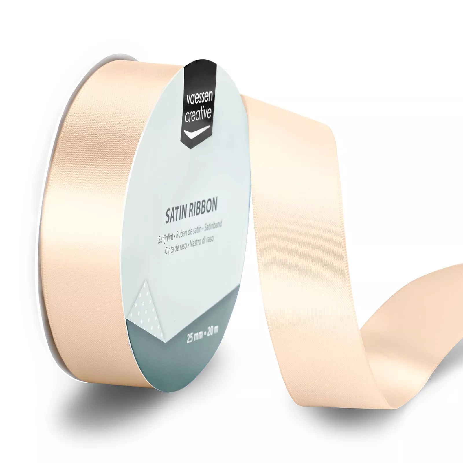Vaessen Creative • Satin Ribbon 65,7ftx1in Ivory