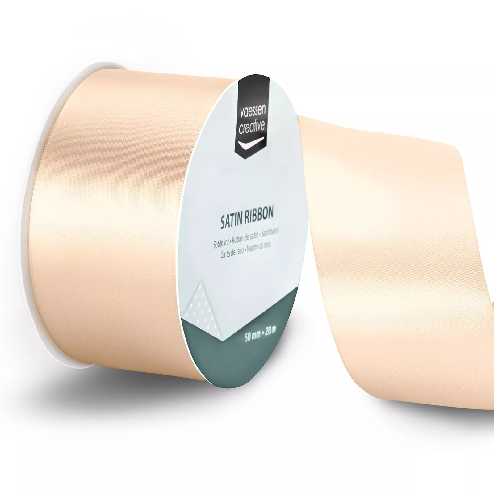 Vaessen Creative • Satin Ribbon 65.7ftx2.0in Ivory