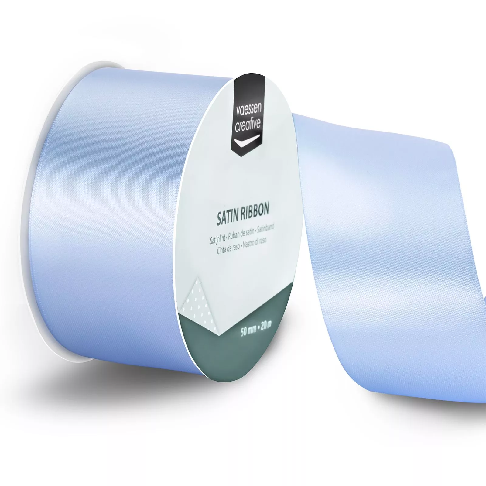 Vaessen Creative • Satin Ribbon 65.7ftx2.0in Light Blue