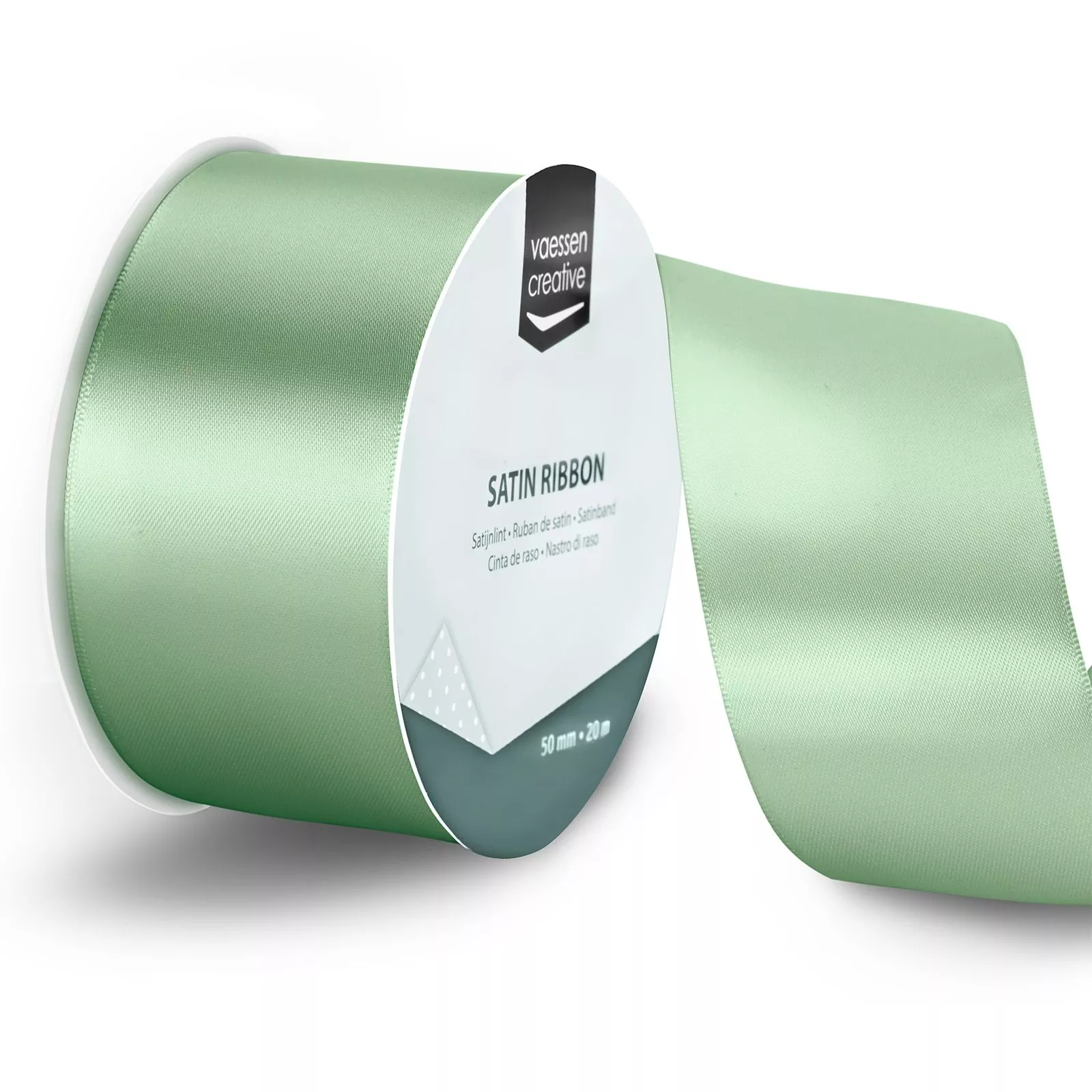 Vaessen Creative • Satin Ribbon 65.7ftx2.0in Sage Green