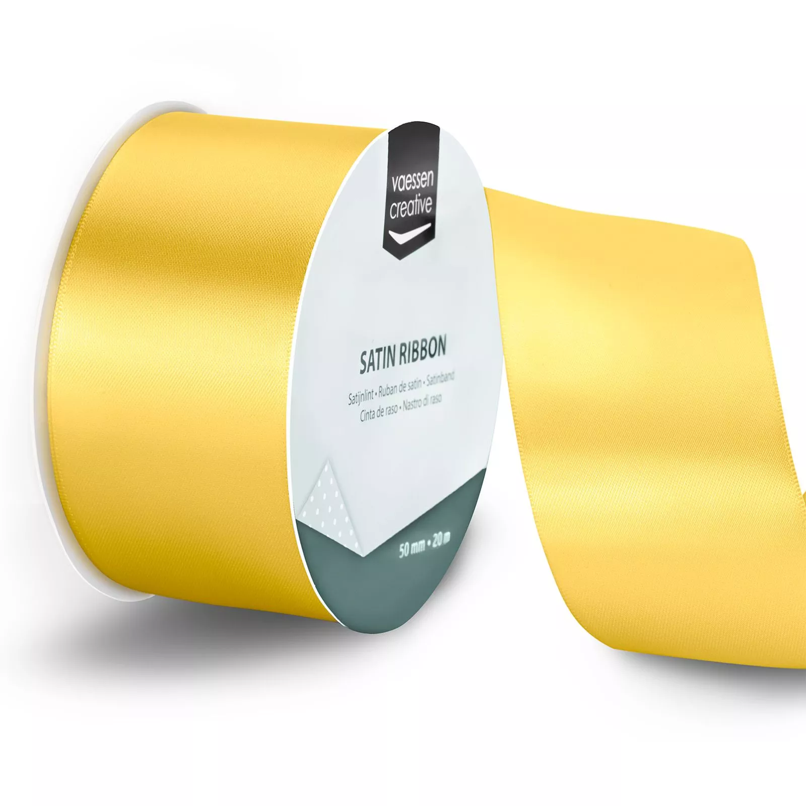 Vaessen Creative • Satin Ribbon 65.7ftx2.0in Yellow Gold