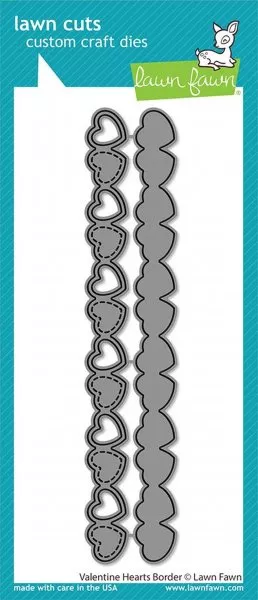 Valentine Hearts Border - Die - Lawn Fawn