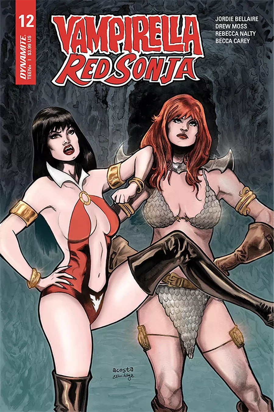 Vampirella Red Sonja #12 B Dave Acosta Variant (12/16/2020) Dynamite
