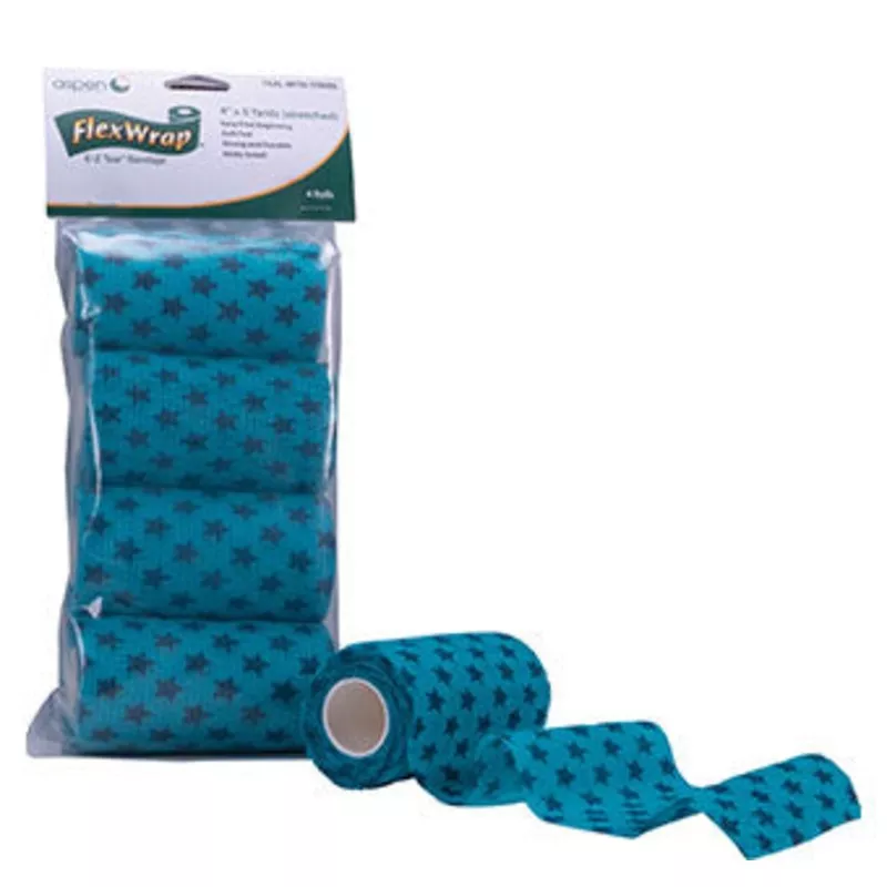 Vet Wrap FlexWrap E-Z Tear Bandage 4 pack - 4"