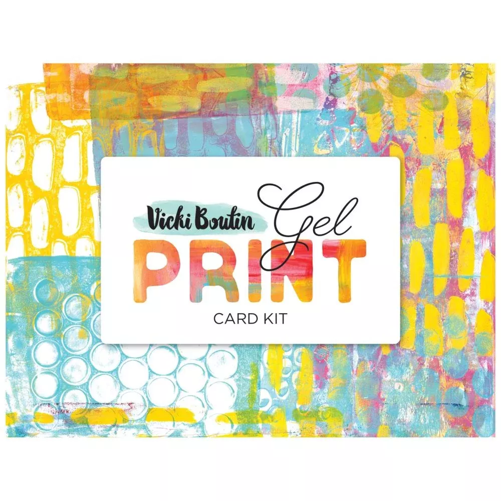 Vicki Boutin -Mixed Media Gel Plate Card Kit