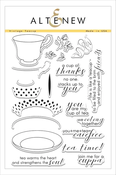 Vintage Teacups Stamp Set