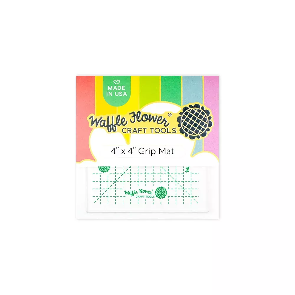 Waffle Flower -Grip Mat, 4" x 4"