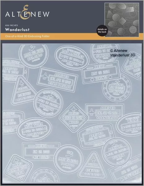 Wanderlust - 3-D Embossing Folder - Altenew