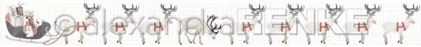 Washi Tape - Deers with Sleigh - Alexandra Renke