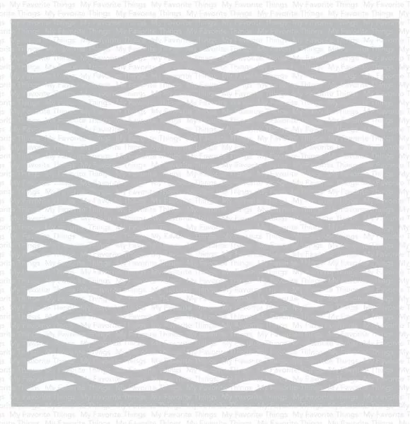 Wavy Lines - Stencil - My Favorite Things