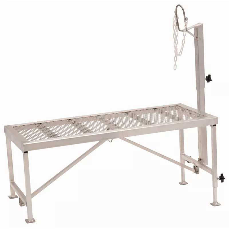 Weaver Livestock Complete Adjustable Nose Loop Trimming Stand Aluminum