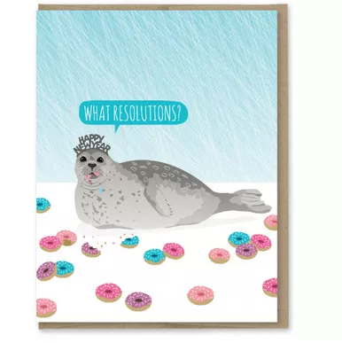 What Resolutions New Year's Card