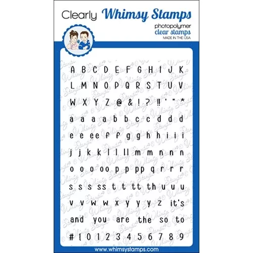 Whimsy Stamps Alphabet Mini Clear Stamps cwsd350
