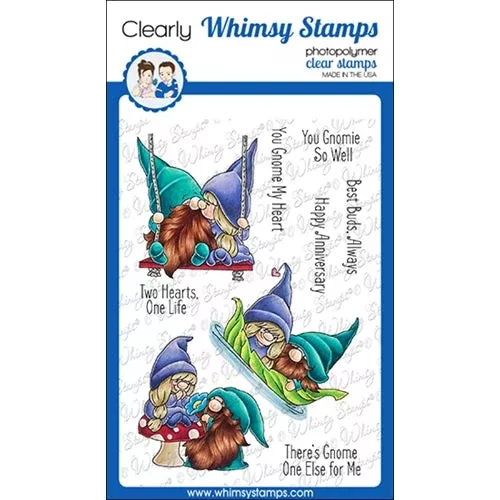 Whimsy Stamps Gnome One Else Clear Stamps c1373*