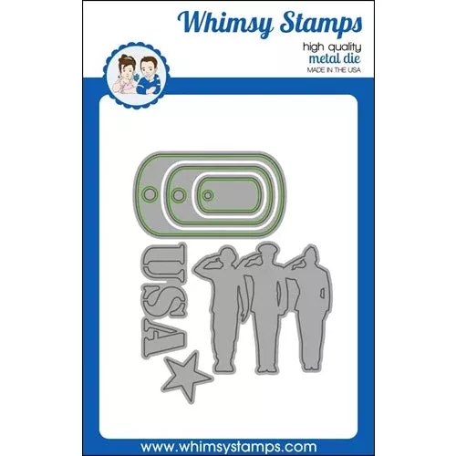 Whimsy Stamps Military Dies wsd376
