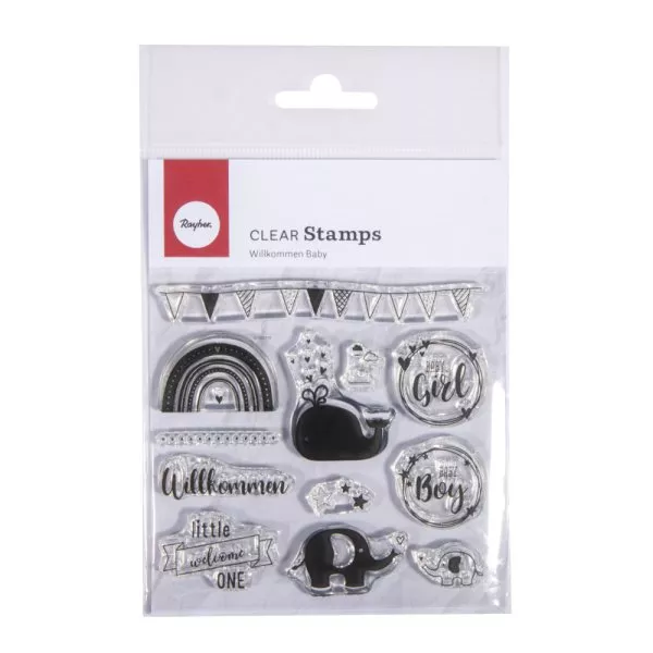 Willkommen Baby - Clear Stamps - Rayher