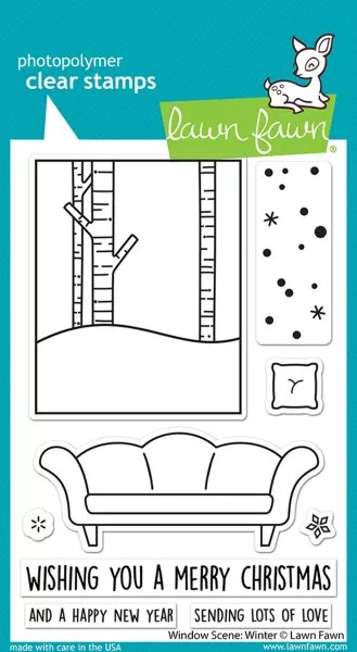 Window Scene: Winter - Clear Stamps - Lawn Fawn