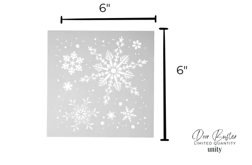 Winter Flurry Stencil