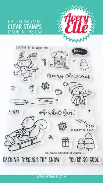 Winter Friends - Clear Stamps - Avery Elle