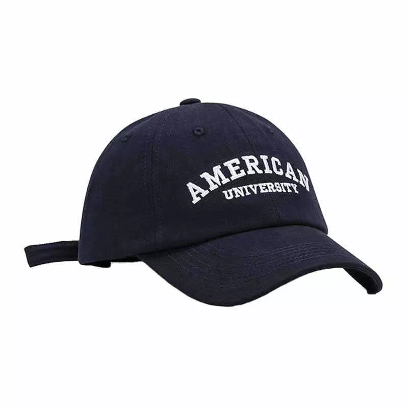 Women’s Adjustable Classic Cotton Baseball Cap Bowlift Navy