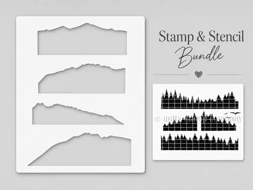 Woodland Layers {stamp & stencil bundle}