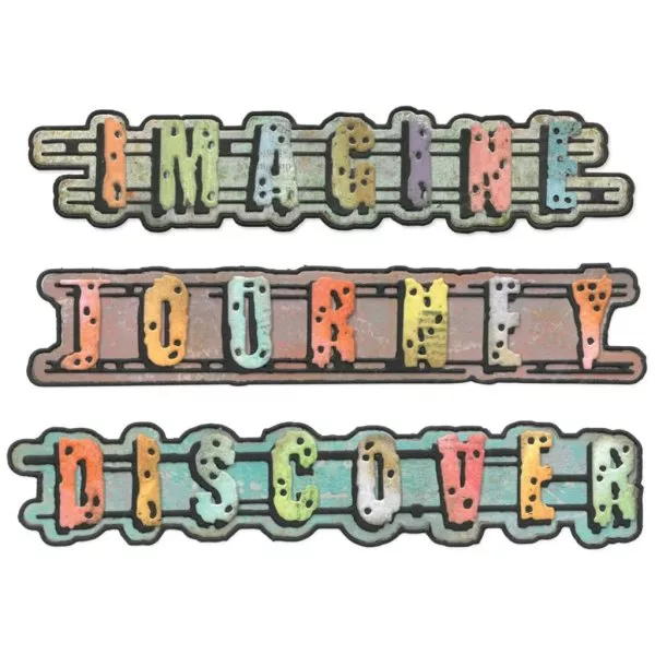 Word Wafers #1 - Thinlits Dies - Seth Apter - Sizzix