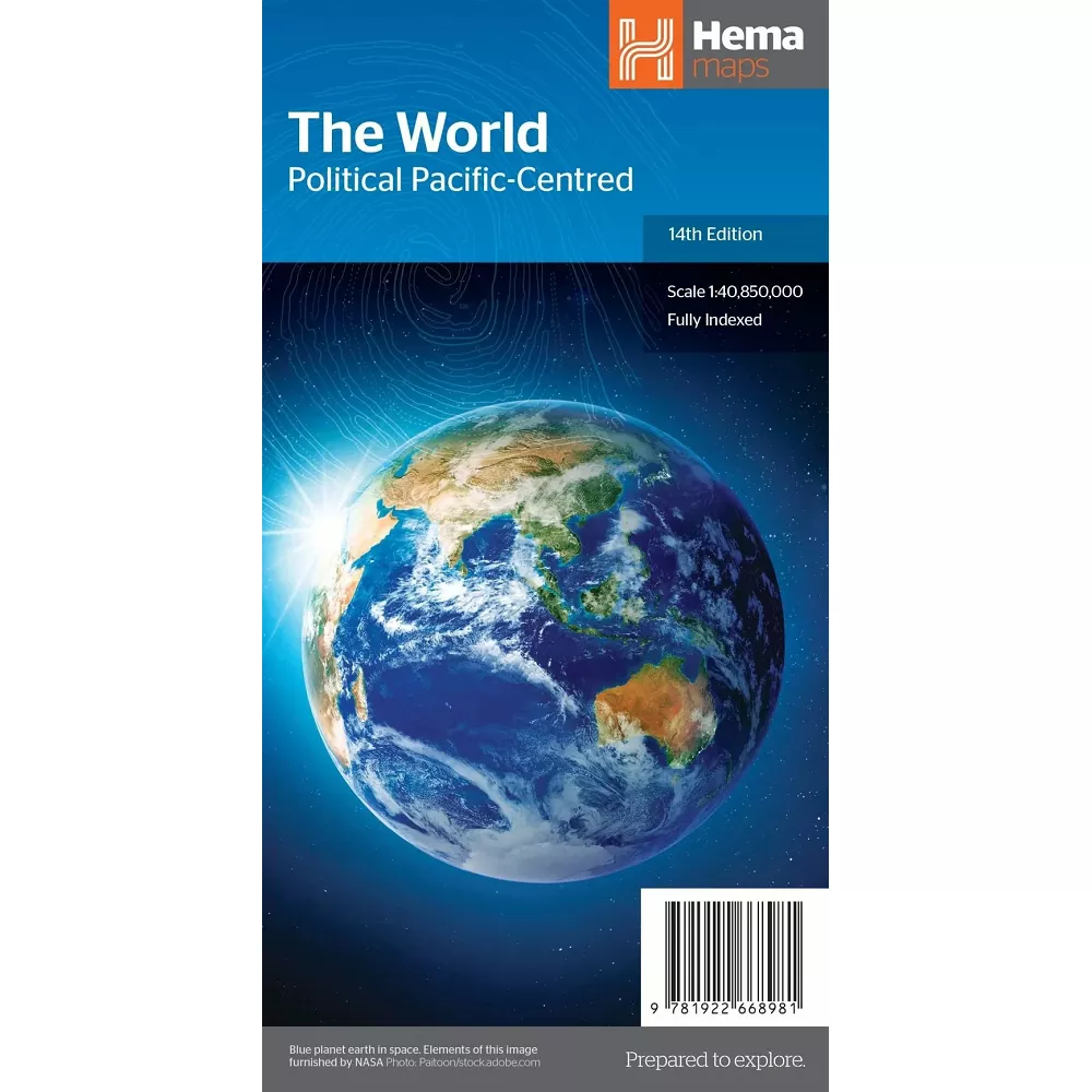 World Political Pacific Centred Map