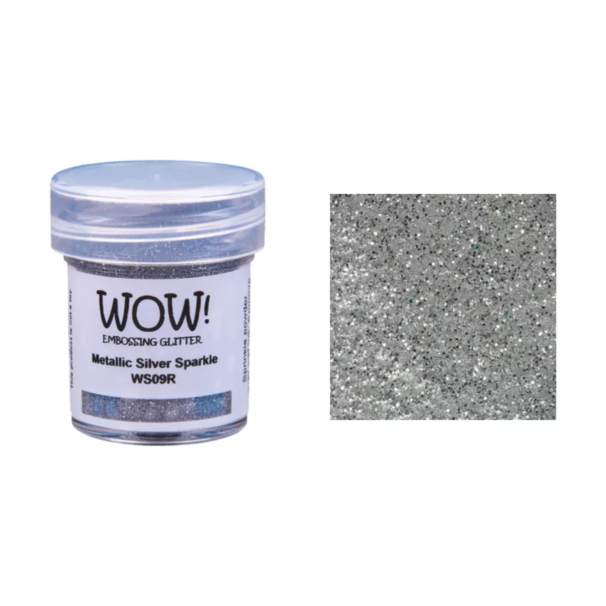 WOW Embossing Powder Glitter Metallic Silver Sparkle Regular ws09r*