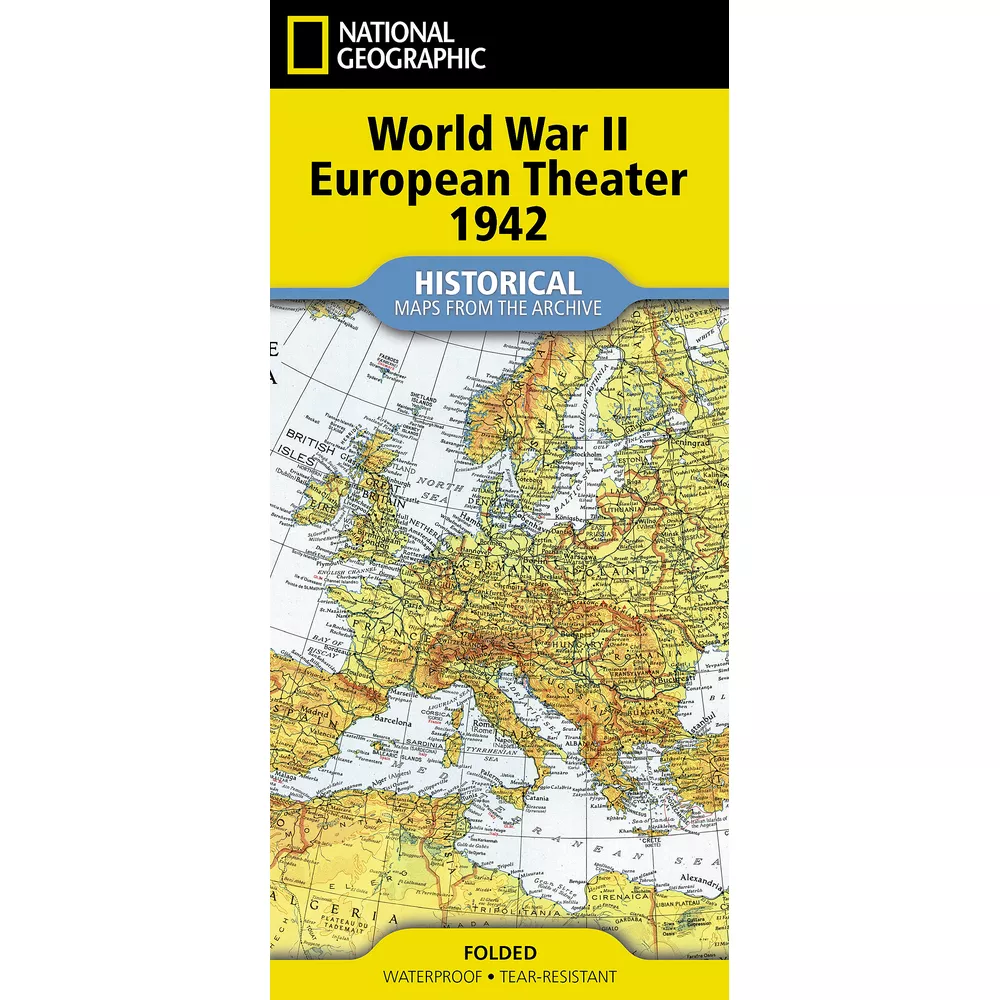 WWII European Theater Historical Map