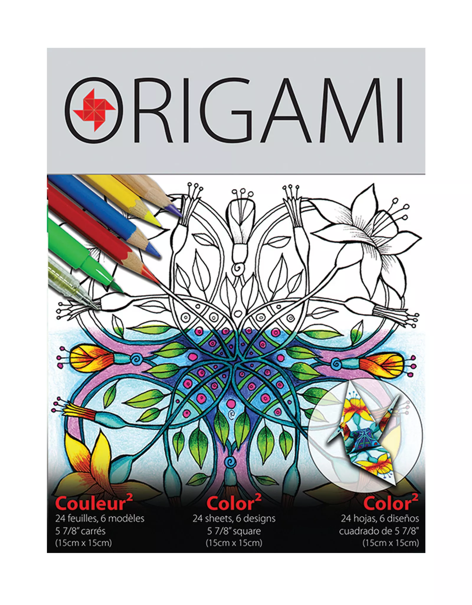 Yasutomo Origami Paper, Color2 Design, 24 Sheets