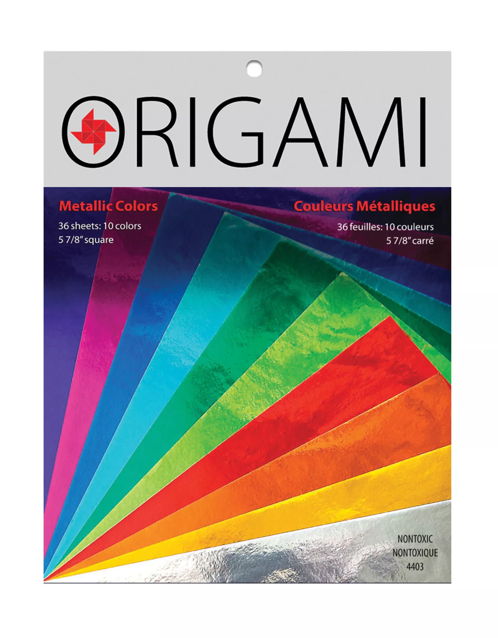 Yasutomo Origami Paper, Metallic Colors, 36 Sheets