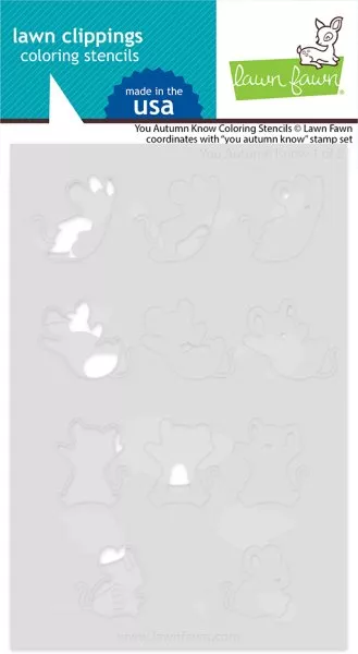 You Autumn Know - Coloring Stencils - Lawn Fawn