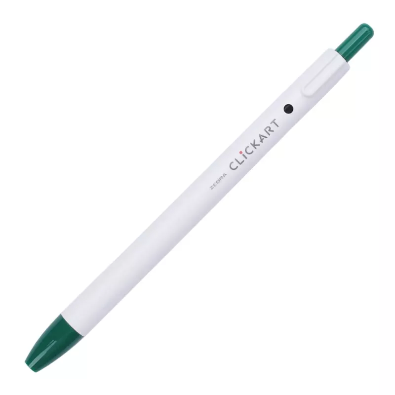 ZEBRA CLiCKART Retractable Marker – Viridian (0.6mm)