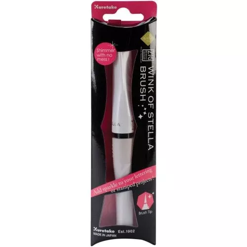 ZIG Memory System Wink Of Stella Brush Glitter Marker (pkgd) Glitter White