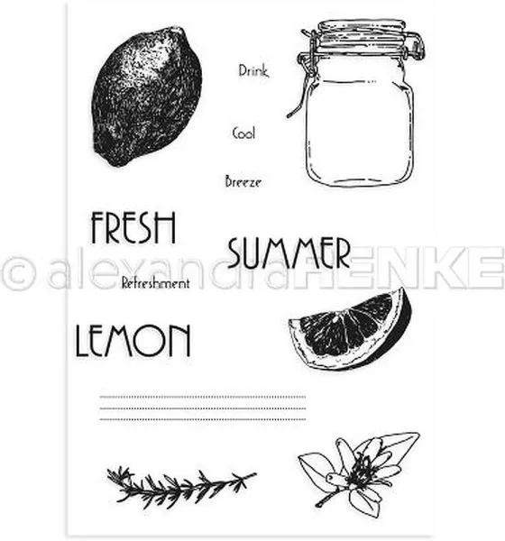 Zitrone - Clear Stamp - Alexandra Renke