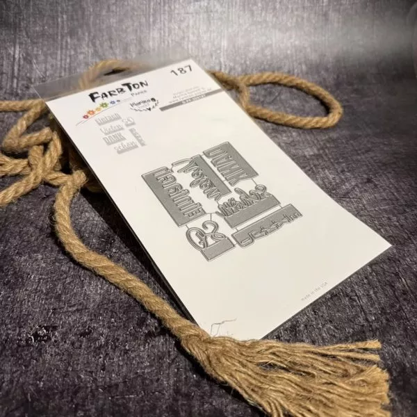 Zusatzset Schriftstanzen Nr.187 / Danke - Die Set - FarbTon Papier